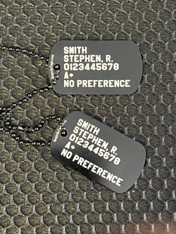 Custom Dog Tag Set - Modern